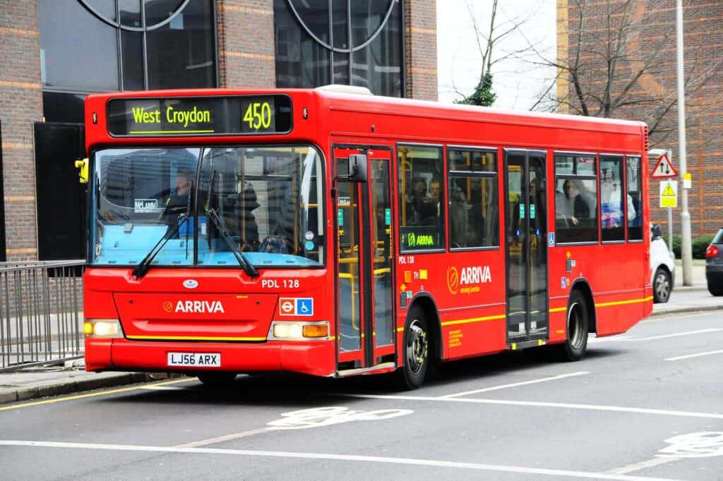 A red bus to West Croydon